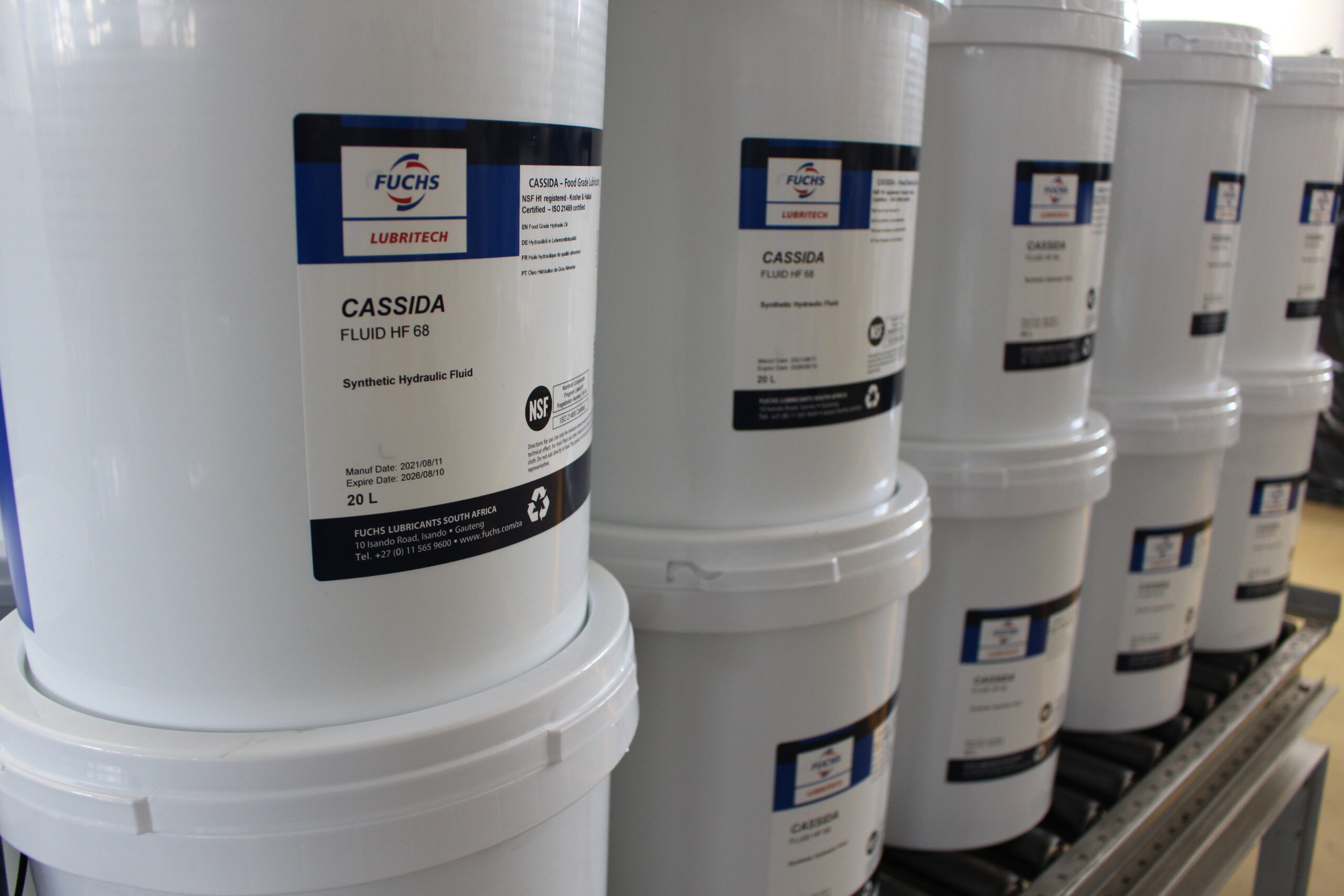 Fuchs Cassida Fluid HF 68, 22L/Pail, Food Grade Hydraulic Oil